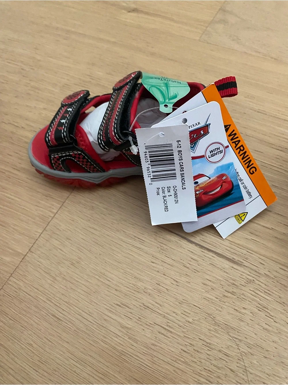 Toddler Boys Sandals size 5 Disney Pixar 